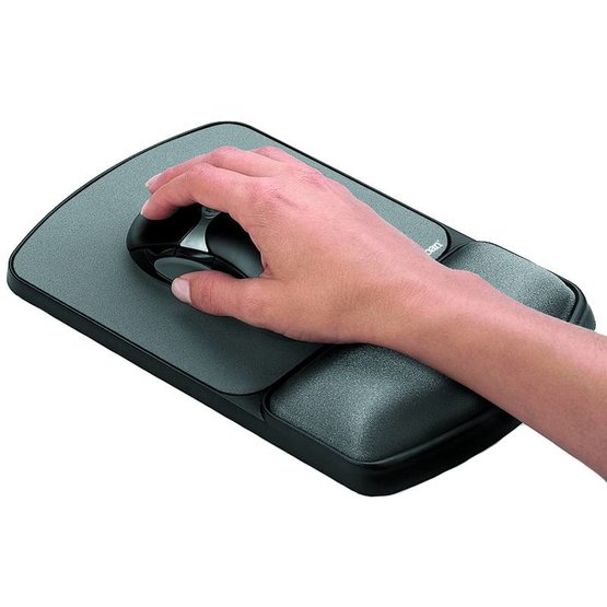 Fellowes Premium Gel verstelbare muismat met polssteun grafiet