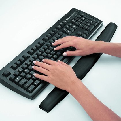Vaydeer Handballenoplegging voor toetsenbord en muis, Wrist Rest, ergonomisch Memory-Foam-polssteunset voor kantoor en games - Zwart