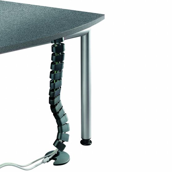 Ergopro Ovale Kabelslang + voet zwart