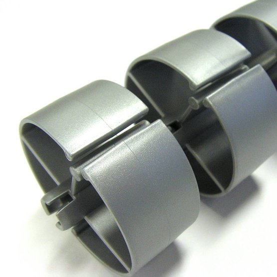 Ergopro Ronde Kabelslang + voet zilvergrijs