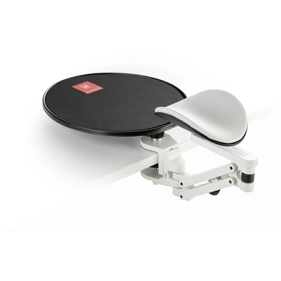 Ergorest ergonomische armsteun + muis plateau grijs-wit