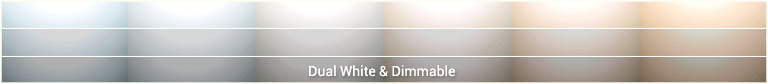 Dual White inbouwspot color table