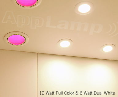 Dual-White-6 Watt-LED-inbouwspot & 12Watt-LED-RGB/RGBW-inbouwspot