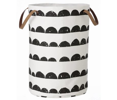 Laundry Baskets And Sacks Lefliving 40x60cm Ferm Living Laundry Basket Crescent Of Cotton Black White