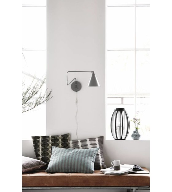 Housedoctor Wall lamp Game metallic black / white Ø15x13x70cm