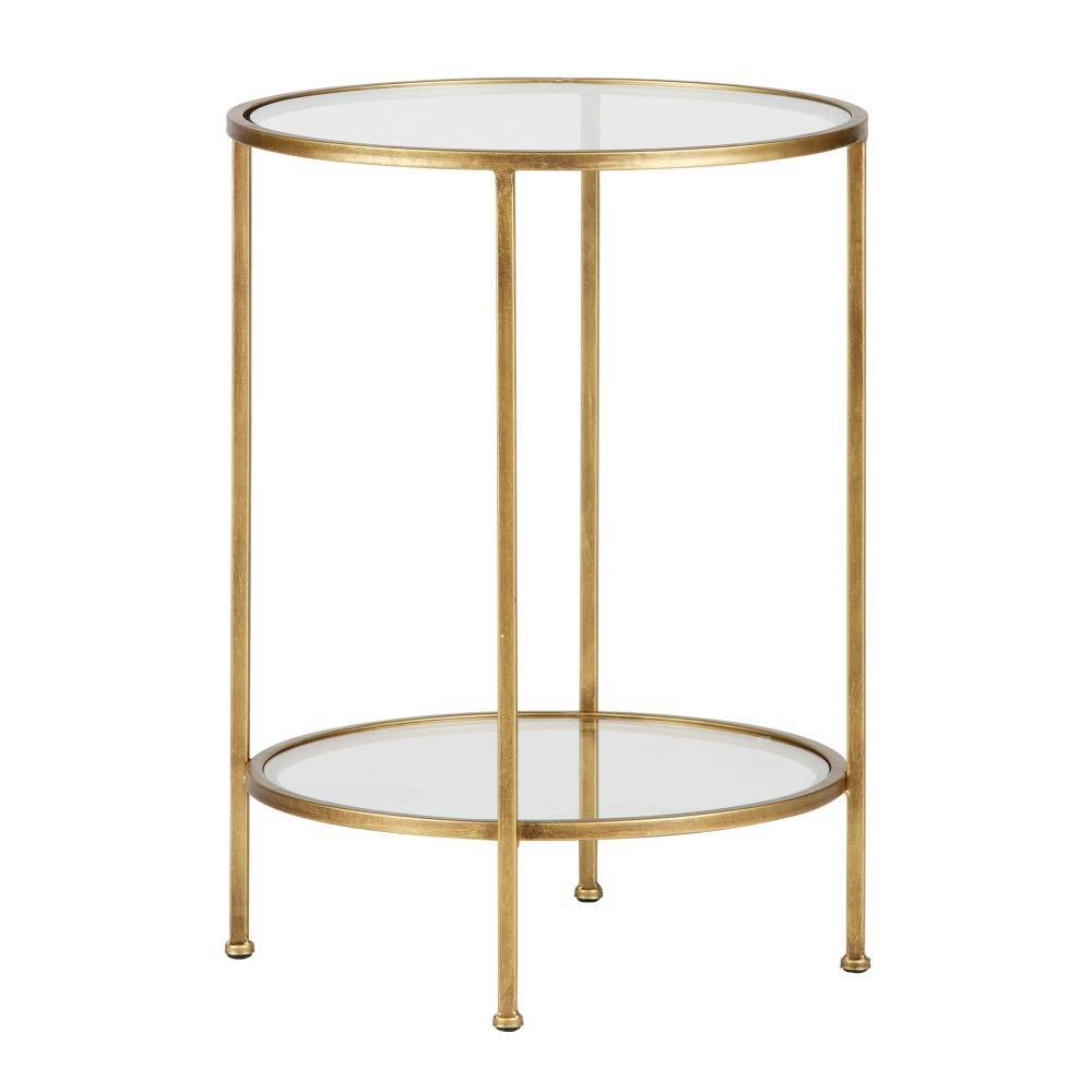 Bepurehome Side Table Dess Antique Brass Gold Metal 61x45 5x45 This Weldone Bepagehome Side Table Is A Great And Incredibly Cool The Made Of Metal Has Rust Orange Color