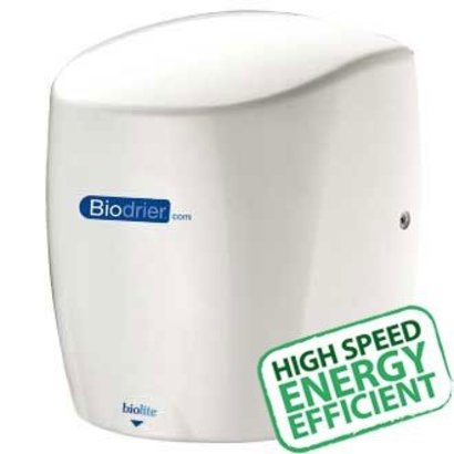 Biodrier Biolite snelle hetelucht handendroger met laag energieverbruik