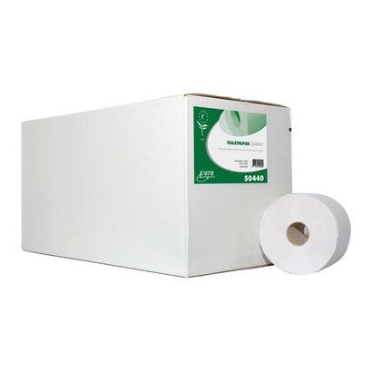 Europroducts Toiletpapier 2 laags ECO FSC Compact rol 100mtr x 24 rollen