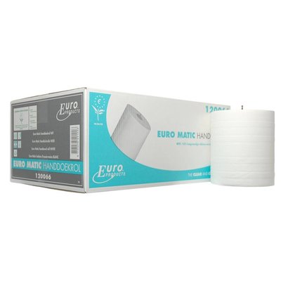 Europroducts Euro Matic plus wit 2 laags ECO label 150 mtr