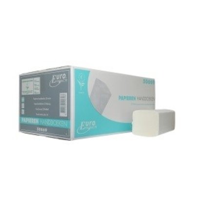 Europroducts Euro Z-vouw tissue wit 2 laags ECO label