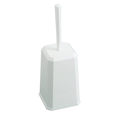 Europroducts toiletborstel met houder wit of zwart van kunststof