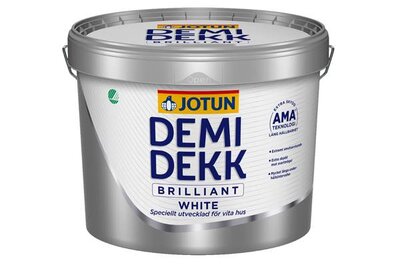 Jotun Demidekk Brilliant White - dekkende beits voor witte kleuren