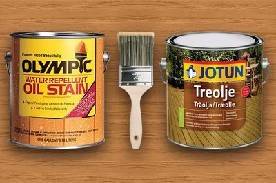 Olympic Water Repellent Oil Stain Overschilderen