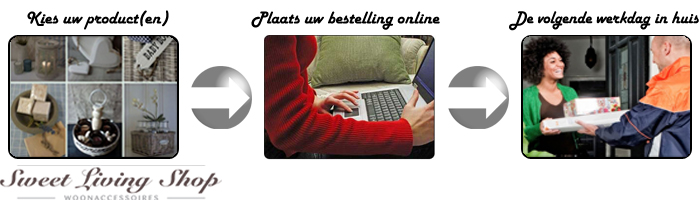 Bestellen bij Sweet living shop
