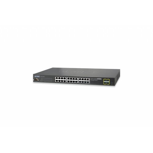 Planet 24 Port 10/100/1000Mbps + 4 Port Shared SFP Managed Gigabit Planet 24 Port 10/100/1000Mbps + 4 Port Shared SFP Managed Gigabit