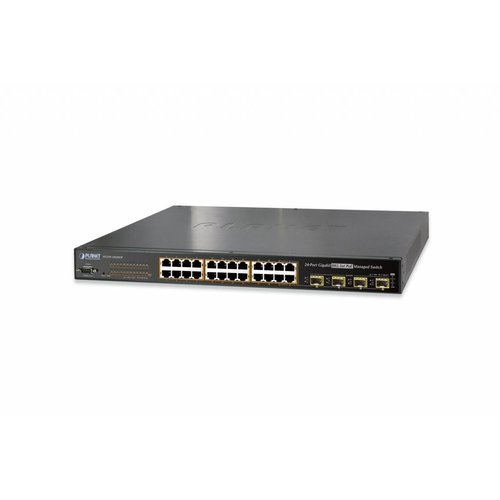 Planet 24 Port 802.3at PoE + 4 Port Shared SFP Managed Planet 24 Port 802.3at PoE + 4 Port Shared SFP Managed