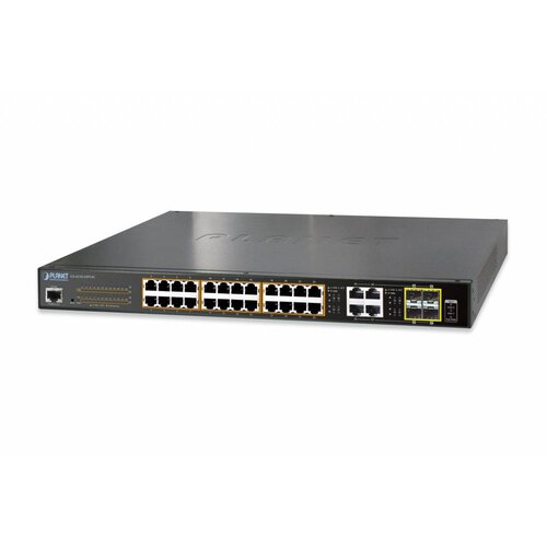 Planet 24 Port 802.3at PoE + 4 Port Gigabit TP/SFP Combo Managed Planet 24 Port 802.3at PoE + 4 Port Gigabit TP/SFP Combo Managed