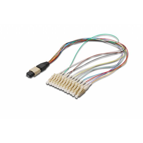 MPO - MTP 12xLC fan-out OM4 2 meter MPO - MTP 12xLC fan-out OM4 2 meter