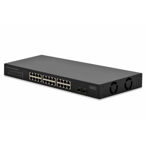 Gigabit Ethernet 24 Port Switch with 2 SFP Ports Gigabit Ethernet 24 Port Switch with 2 SFP Ports