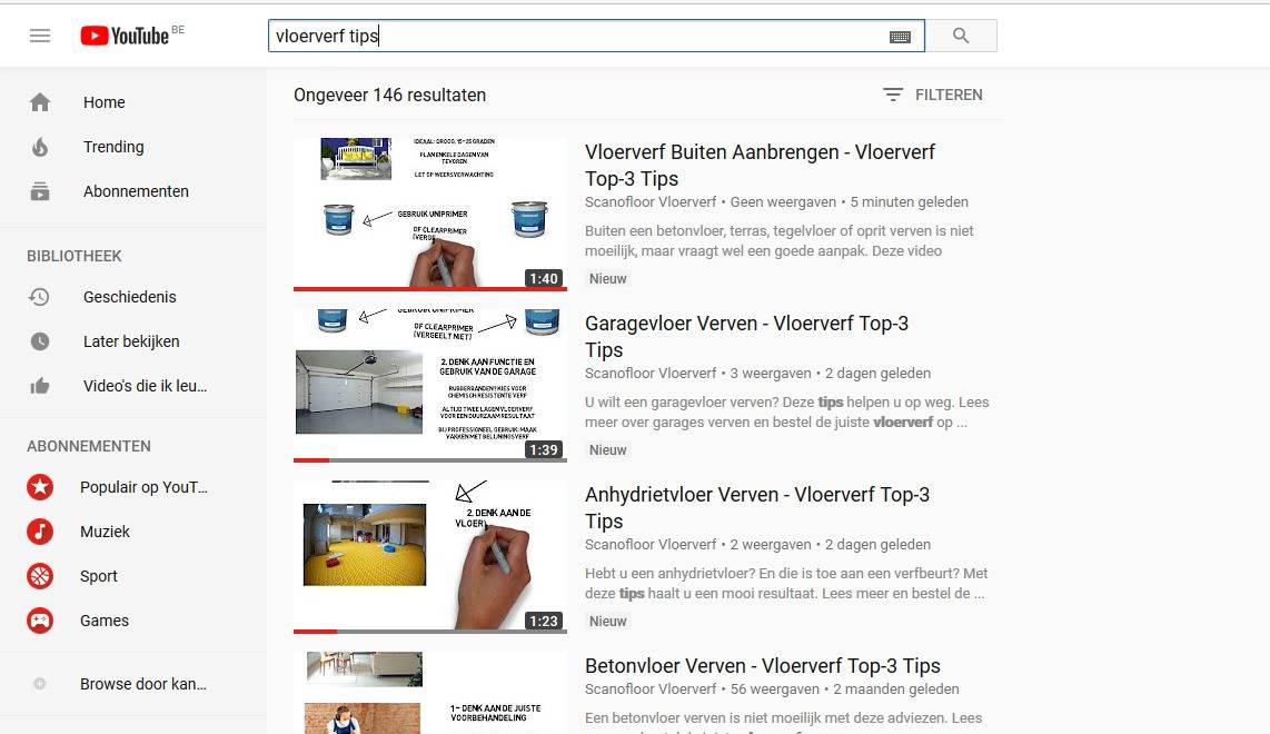 Verfadvies van Scanofloor op video