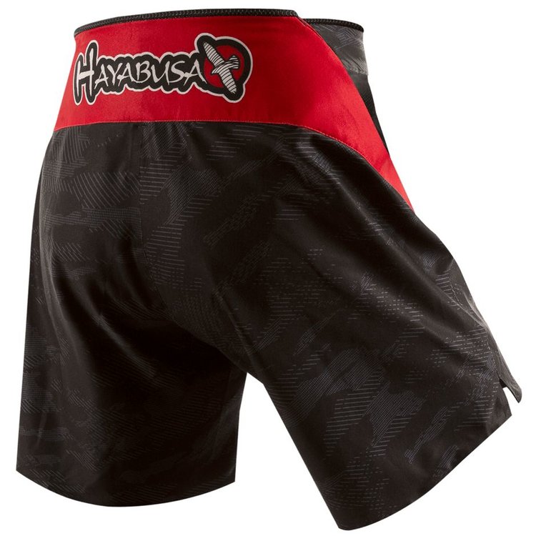 Hayabusa Hayabusa WELD3 Fight Shorts Black Red MMA Clothing - FIGHTWEAR ...