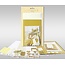 Exlusiv Kartensets zum Selbstgestalten, "Gold", für 4 Karten, Grösse 11,5 x 21 cm und 11,5 x 17 cm