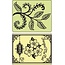 Sizzix Carpetas de grabación en relieve, Helechos y paquetes de semillas, 2 carpetas, 11,43 x14, 61 cm