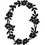 Marianne Design Marianne Design, estampado y Schneideshablone, ofrenda floral OVAL, CR1215