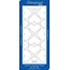 Sticker Forma a stella adesivi trasparenti, 10 x 23 centimetri, ricami, in argento o oro