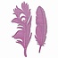 Spellbinders und Rayher Plantilla de metal In'spire, plumas en el viento, 2.1 x 7.2 a 3.1 x 8.5 cm, 2 piezas
