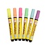 FARBE / INK / CHALKS ... Deco Stoffmalstifte - Sortiment , 3 Strichstärke, neonfarben, 6 sort.
