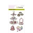 Crealies und CraftEmotions Manualidades Emociones sellos transparentes A6, delicadeza "High Tea Rose" - Copia