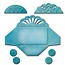 Spellbinders und Rayher Spellbinders, presning og Embossing Stencil, Shapeabilities i 3 forskellige mini kuvert