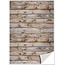 DESIGNER BLÖCKE / DESIGNER PAPER 5 vel karton met imitatie hout, muur, bruin karton met imitatie hout, houten muur, bruin