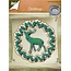 Joy!Crafts und JM Creation plantillas de punzonado y estampado en relieve, corona de Navidad y Hirsch