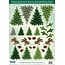 Embellishments / Verzierungen Die hojas cortadas manopla anne árboles de 250g cartulina, formato A4 - Copia