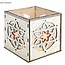 Objekten zum Dekorieren / objects for decorating Madera titular candelitas Bastelset, con motivo de estrella, 9,5x9,5x10cm, con 15 estrellas