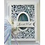 Creative Expressions Corte y estampado en relieve plantillas, motivos navideños: marco decorativo con los copos de nieve