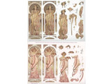 BILDER / PICTURES: Studio Light, Staf Wesenbeek, Willem Haenraets Die fogli singoli: "Art Nouveau", con immagini diverse - solo 5 disponibili!