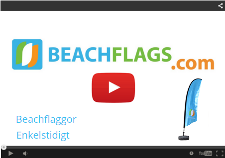 Beachflaggor Enkelstidigt