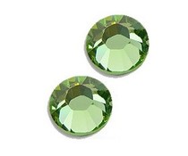 Strass steentjes rond Peridot Strass steentjes rond Peridot