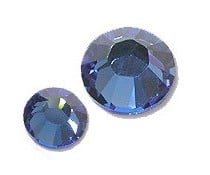 Strass steentjes rond Capri Blue Strass steentjes rond Capri Blue