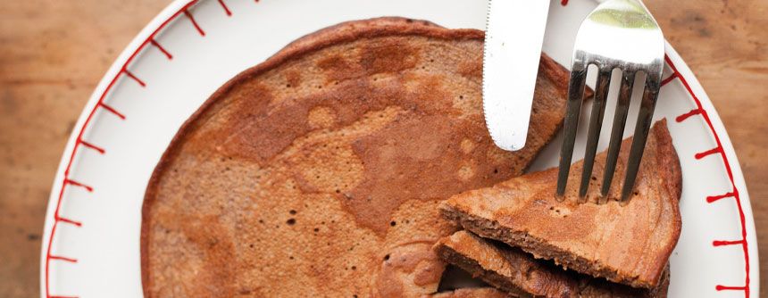 Chocolade proteïne pannenkoeken