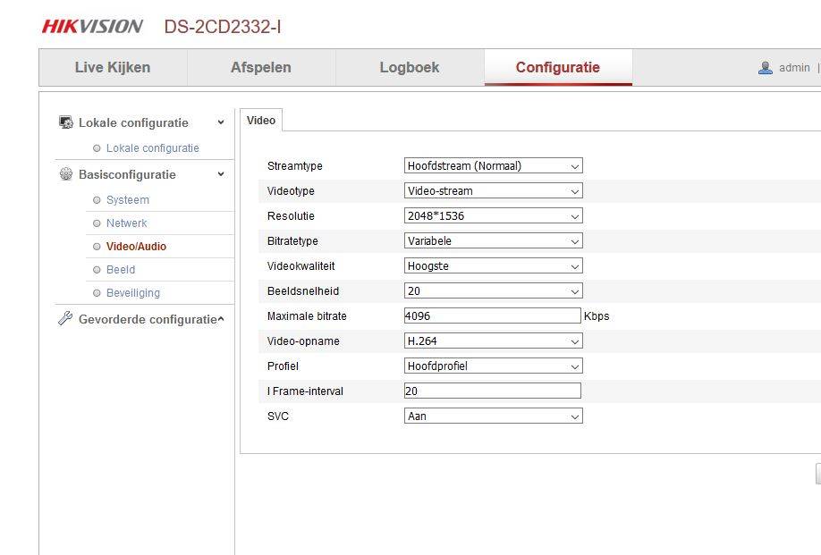 Tip voor instellingen Hikvision IP camera