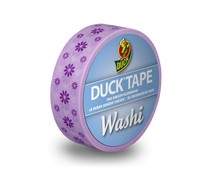 DuckTape Washi Purple Flower 15 mm x 10 m (104-09) DuckTape Washi Purple Flower 15 mm x 10 m (104-09)
