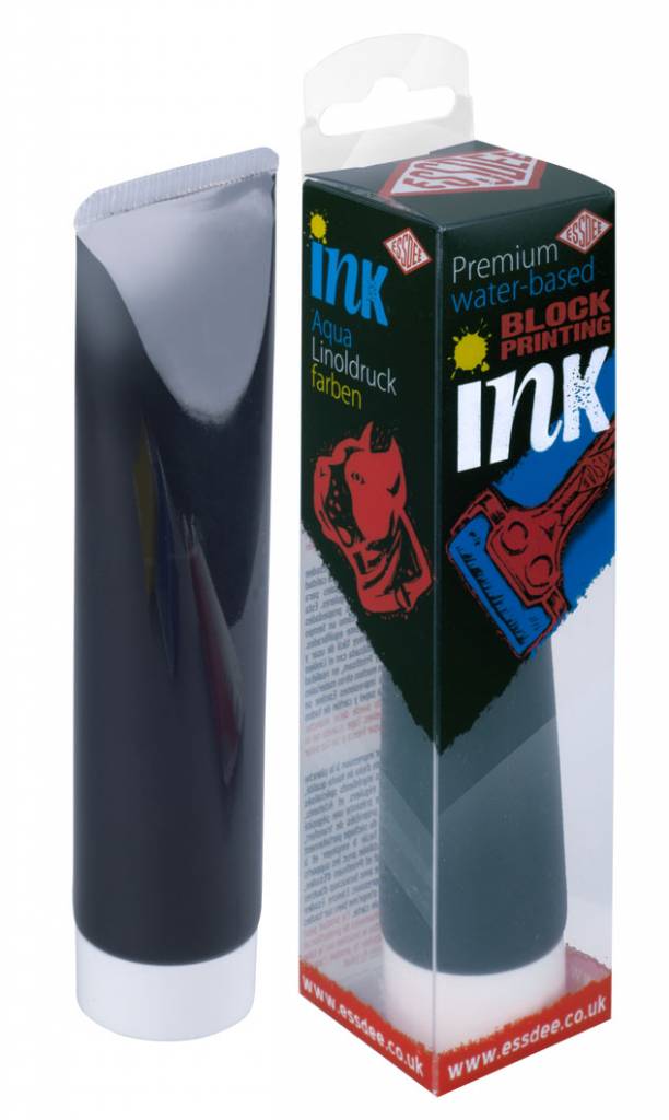 Essdee Premium Block Printing Ink Black 100 ml (LPI/11R100) Craftlines