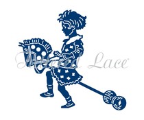 Tattered Lace Little Girl with Hobby Horse (D1414) Tattered Lace Little Girl with Hobby Horse (D1414)