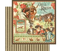 Graphic 45 Off to the Races 12x12 Inch 25 pc. (4501446) Graphic 45 Off to the Races 12x12 Inch 25 pc. (4501446)