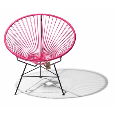 Condesa chair bougainvillea, handmade, black frame