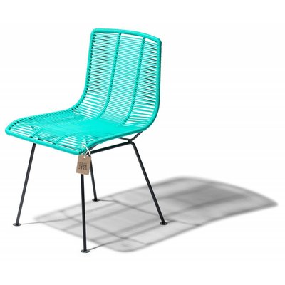 Chaise de salle à manger turquoise